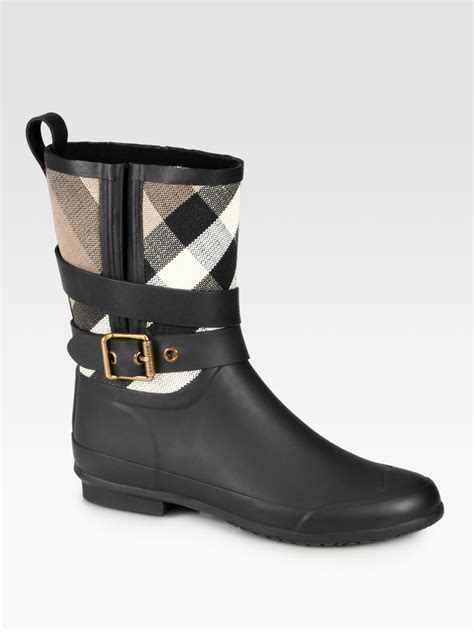 burberry rain boots used